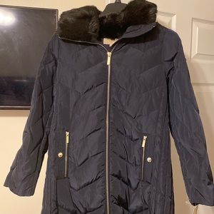 Navy Michael Kors Coat